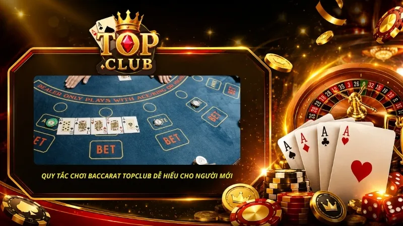 Hướng dẫn quy tắc chơi baccarat TOPCLUB dễ hiểu cho người mới