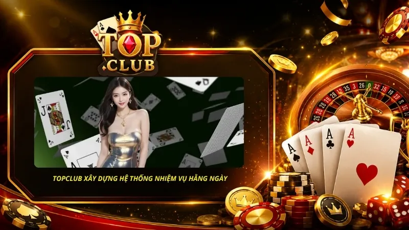 TOPCLUB xây dựng hệ thống nhiệm vụ hằng ngày nhằm khuyến khích người chơi tham gia